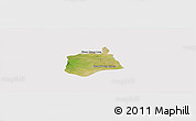 Satellite Panoramic Map of Samaki Meanchey, cropped outside