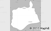 Gray Simple Map of Samaki Meanchey