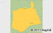 Savanna Style Simple Map of Samaki Meanchey, single color outside