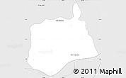 Silver Style Simple Map of Samaki Meanchey