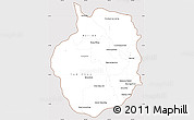 Classic Style Simple Map of Kampong Chhnang, cropped outside