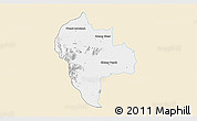 Classic Style 3D Map of Tuk Phos, single color outside