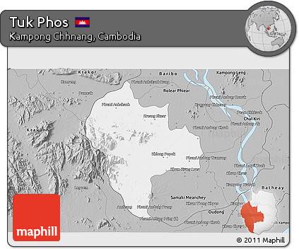 Gray 3D Map of Tuk Phos