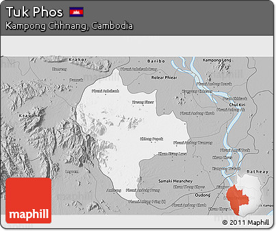 Gray 3D Map of Tuk Phos