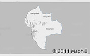 Gray 3D Map of Tuk Phos, single color outside