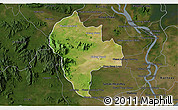 Satellite 3D Map of Tuk Phos, darken