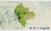 Satellite 3D Map of Tuk Phos, lighten
