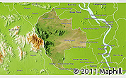 Satellite 3D Map of Tuk Phos, physical outside