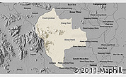 Shaded Relief 3D Map of Tuk Phos, darken, desaturated