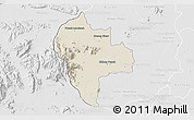 Shaded Relief 3D Map of Tuk Phos, lighten, desaturated