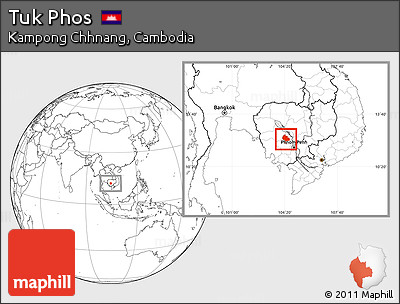 Blank Location Map of Tuk Phos