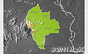 Physical Map of Tuk Phos, darken, desaturated