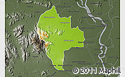 Physical Map of Tuk Phos, darken, semi-desaturated