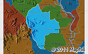 Political Map of Tuk Phos, darken