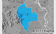 Political Map of Tuk Phos, desaturated