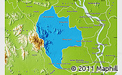 Political Map of Tuk Phos, physical outside