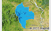 Political Map of Tuk Phos, satellite outside