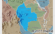 Political Map of Tuk Phos, semi-desaturated