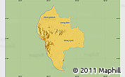 Savanna Style Map of Tuk Phos, single color outside