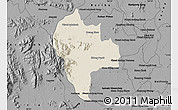 Shaded Relief Map of Tuk Phos, darken, desaturated