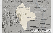 Shaded Relief Map of Tuk Phos, darken, semi-desaturated