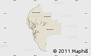 Shaded Relief Map of Tuk Phos, single color outside