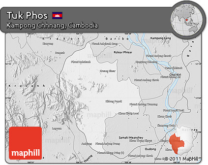Silver Style Map of Tuk Phos