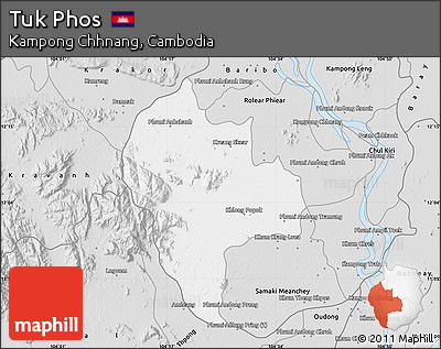 Silver Style Map of Tuk Phos