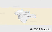 Classic Style Panoramic Map of Tuk Phos, single color outside