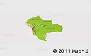 Physical Panoramic Map of Tuk Phos, cropped outside