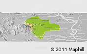 Physical Panoramic Map of Tuk Phos, lighten, desaturated