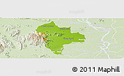 Physical Panoramic Map of Tuk Phos, lighten