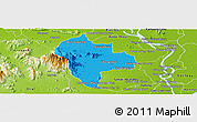 Political Panoramic Map of Tuk Phos, physical outside
