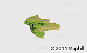 Satellite Panoramic Map of Tuk Phos, cropped outside