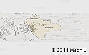Shaded Relief Panoramic Map of Tuk Phos, lighten, semi-desaturated