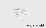 Silver Style Panoramic Map of Tuk Phos, single color outside