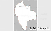 Gray Simple Map of Tuk Phos, cropped outside