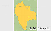 Savanna Style Simple Map of Tuk Phos, cropped outside