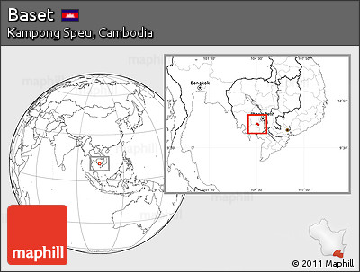 Blank Location Map of Baset