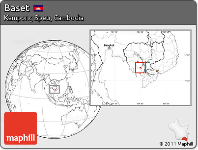 Blank Location Map of Baset