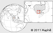 Blank Location Map of Baset, highlighted country