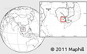 Blank Location Map of Baset, highlighted parent region