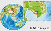 Physical Location Map of Baset, highlighted parent region, within the entire country
