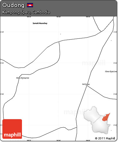 Blank Simple Map of Oudong