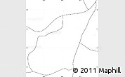 Blank Simple Map of Oudong, no labels