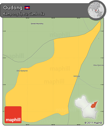 Savanna Style Simple Map of Oudong