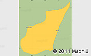 Savanna Style Simple Map of Oudong, single color outside
