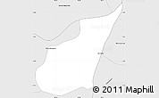 Silver Style Simple Map of Oudong