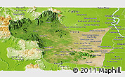 Satellite Panoramic Map of Kampong Speu, physical outside