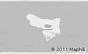 Gray 3D Map of Samrong Tong, single color outside